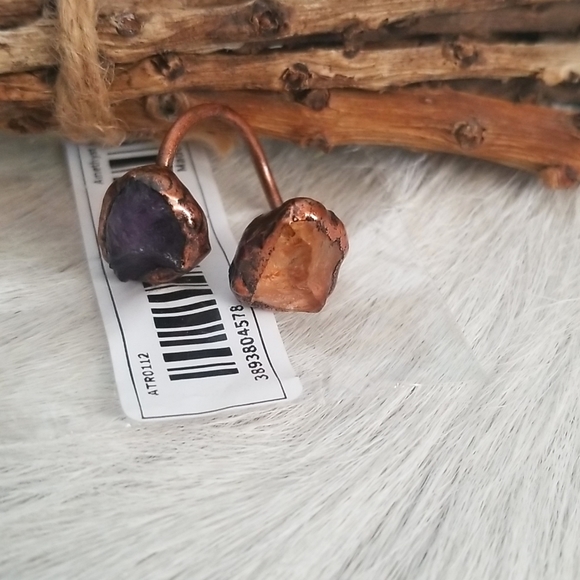 Raw Crystal Copper Ring - Picture 7 of 15